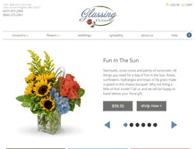 Tablet Screenshot of glassingflorist.com